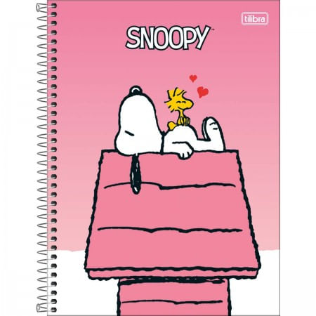 Caderno CD Universitario 1 Materia Snoopy Fit 80F Tilibra 3