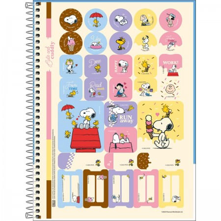 Caderno CD Universitario 1 Materia Snoopy Fit 80F Tilibra 5