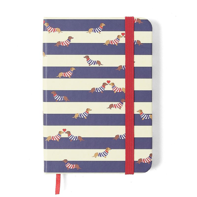 Caderneta Sem Pauta 9x13cm Praia Cachorros Cicero-1757701730881