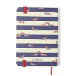 Caderneta Sem Pauta 9x13cm Praia Cachorros Cicero-1757701793198