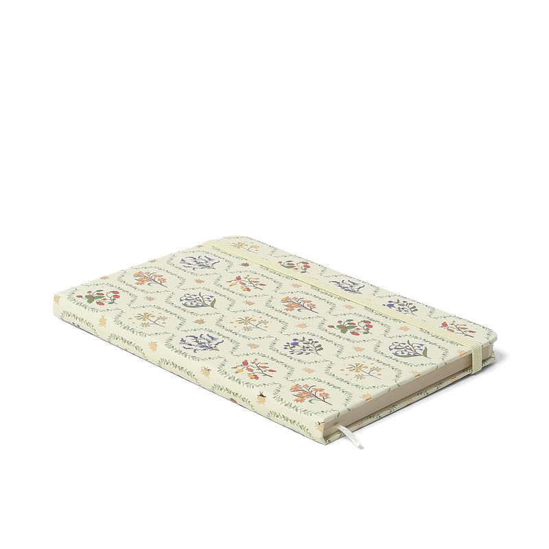 Caderneta Sem Pauta 14x21cm Jardim Off White Cicero-1757702528159