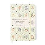 Caderneta Sem Pauta 14x21cm Jardim Off White Cicero-1757702535215