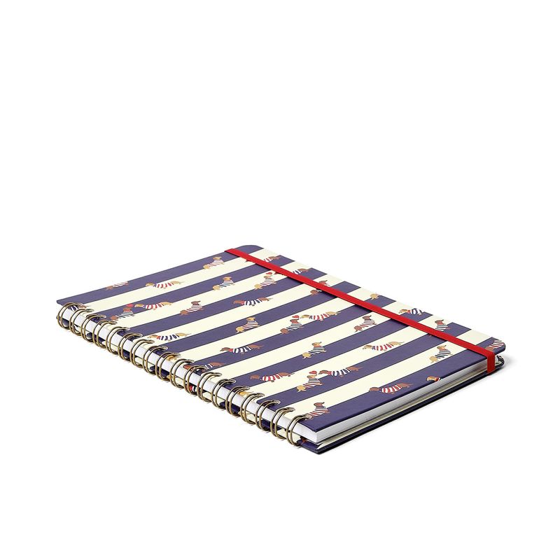 Caderno Espiral Pautado 17x24cm 1 Matéria 80F Praia Cachorros Cicero-1758031083036