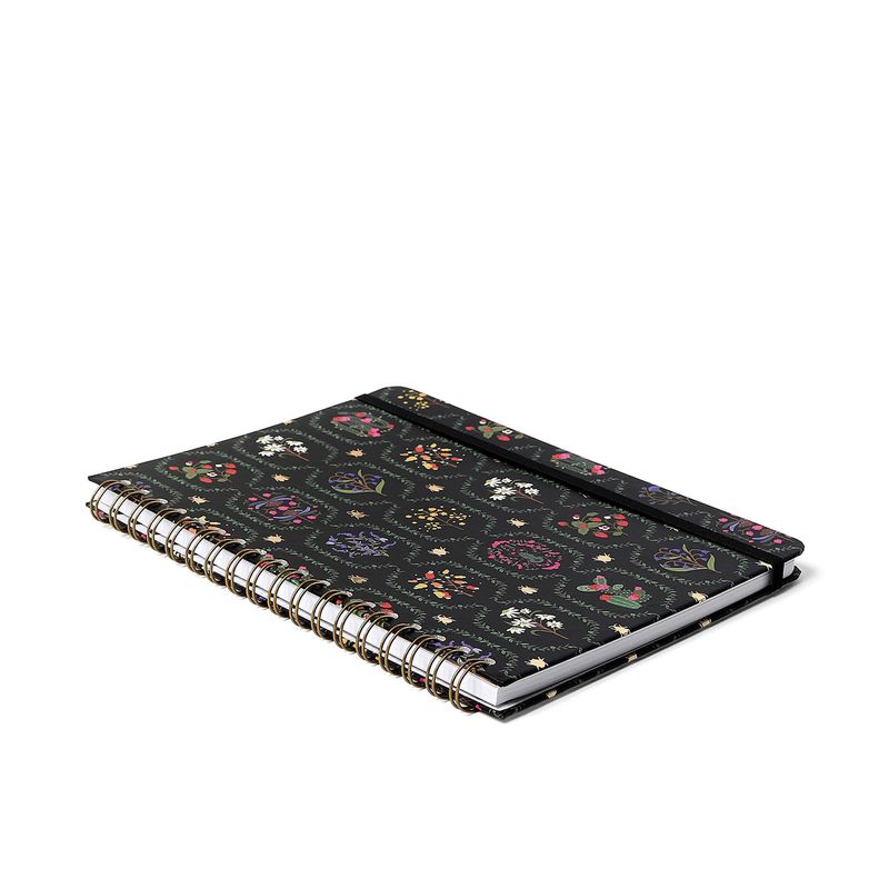 Caderno Espiral Pautado 17x24cm 1 Matéria 80F Jardim Preto Cicero-1758031829685