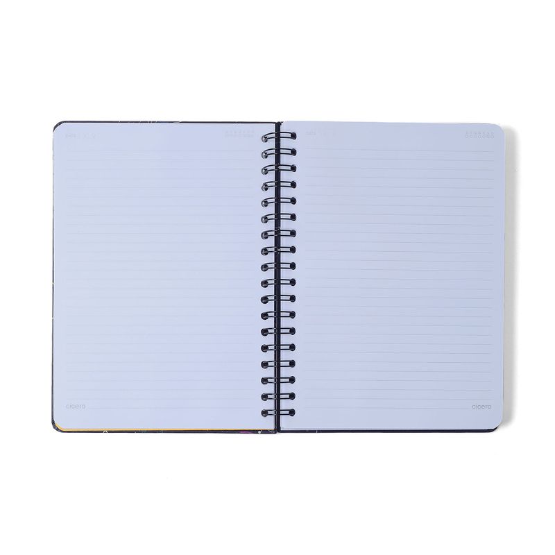 Caderno Espiral Pautado 17x24cm 10 Matérias 160F Jardim Off White Cicero-1758032446719