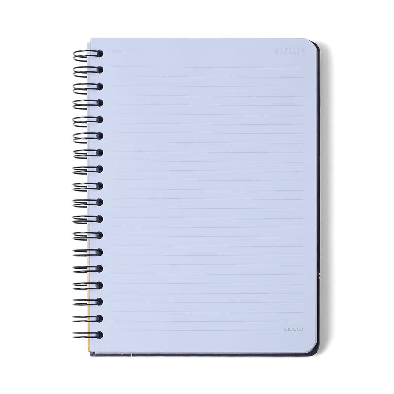 Caderno Espiral Pautado 17x24cm 10 Matérias 160F Jardim Off White Cicero-1758032453919