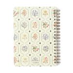 Caderno Espiral Pautado 17x24cm 10 Matérias 160F Jardim Off White Cicero-1758032473798