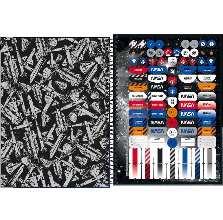 Caderno Espiral CD Universitario 1 Materia Nasa 80F Tilibra 5