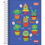 Agenda Espiral Diária 2026 11,7x16,4cm 176F D+ Feminina Tilibra-1759249359515