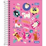 Agenda Espiral Diária 2026 11,7x16,4cm 176F D+ Feminina Tilibra-1759249338750