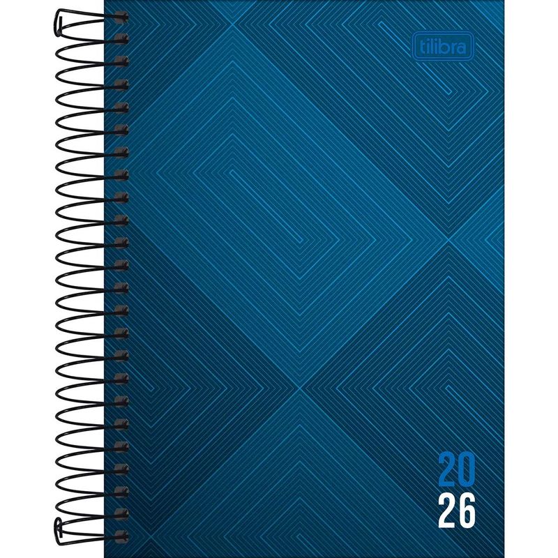 Agenda Espiral Diária 2026 12,9x18,7cm Zip Tilibra-1759250016983