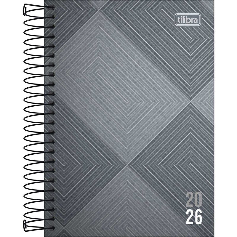 Agenda Espiral Diária 2026 12,9x18,7cm Zip Tilibra-1759250041619