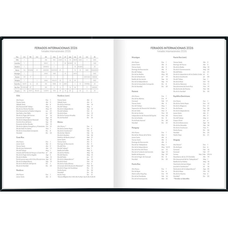 Agenda Costurada Diária 2026 12,3x16,6cm Pepper Preta Tilibra-1759250619924