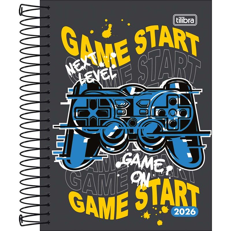 Agenda Espiral Diária 2026 11,7x16,4cm Pepper Masculina Tilibra-1759253544557