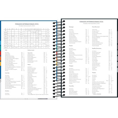 Agenda Espiral Diária 2026 11,7x16,4cm Pepper Masculina Tilibra-1759253564350