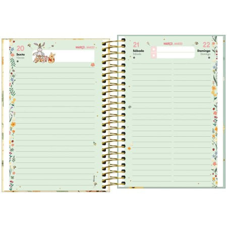 Agenda Espiral Diária 2026 12,9x18,7cm Pooh Tilibra-1759261189424