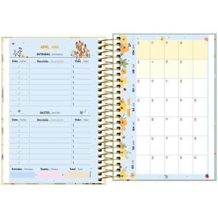 Agenda Espiral Diária 2026 12,9x18,7cm Pooh Tilibra-1759261205893