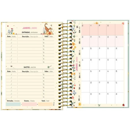 Agenda Espiral Diária 2026 12,9x18,7cm Pooh Tilibra-1759261248732
