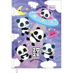 Agenda Costurada Diária Mini 2026 7,8x10,8cm Lovely Friend Tilibra-1759262643552
