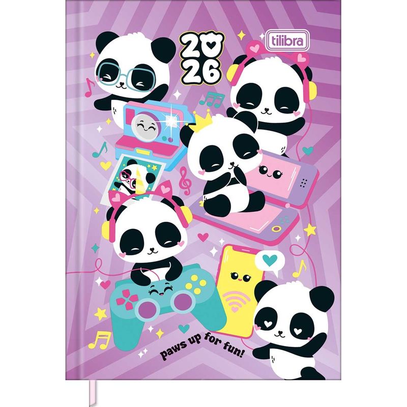 Agenda Costurada Diária Mini 2026 7,8x10,8cm Lovely Friend Tilibra-1759262692212