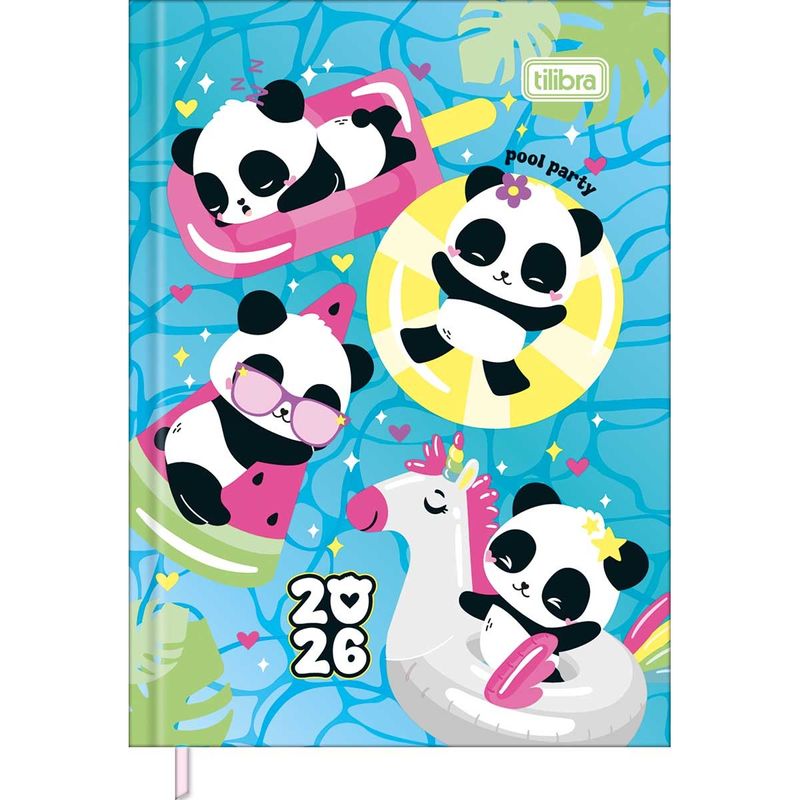 Agenda Costurada Diária Mini 2026 7,8x10,8cm Lovely Friend Tilibra-1759262701140