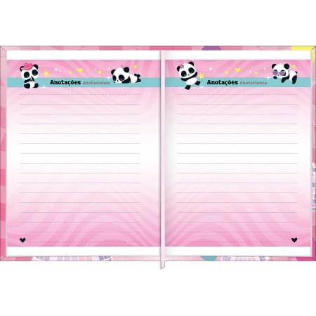 Agenda Costurada Diária Mini 2026 7,8x10,8cm Lovely Friend Tilibra-1759262727916