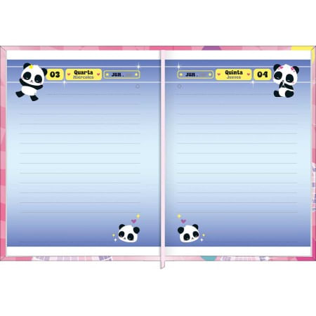 Agenda Costurada Diária Mini 2026 7,8x10,8cm Lovely Friend Tilibra-1759262748563