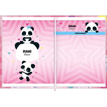 Agenda Costurada Diária Mini 2026 7,8x10,8cm Lovely Friend Tilibra-1759262776277