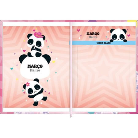 Agenda Costurada Diária Mini 2026 7,8x10,8cm Lovely Friend Tilibra-1759262820677