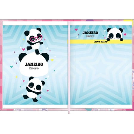 Agenda Costurada Diária Mini 2026 7,8x10,8cm Lovely Friend Tilibra-1759262861154