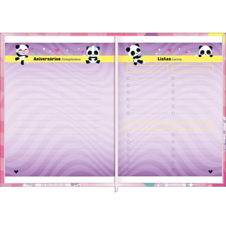 Agenda Costurada Diária Mini 2026 7,8x10,8cm Lovely Friend Tilibra-1759262867892