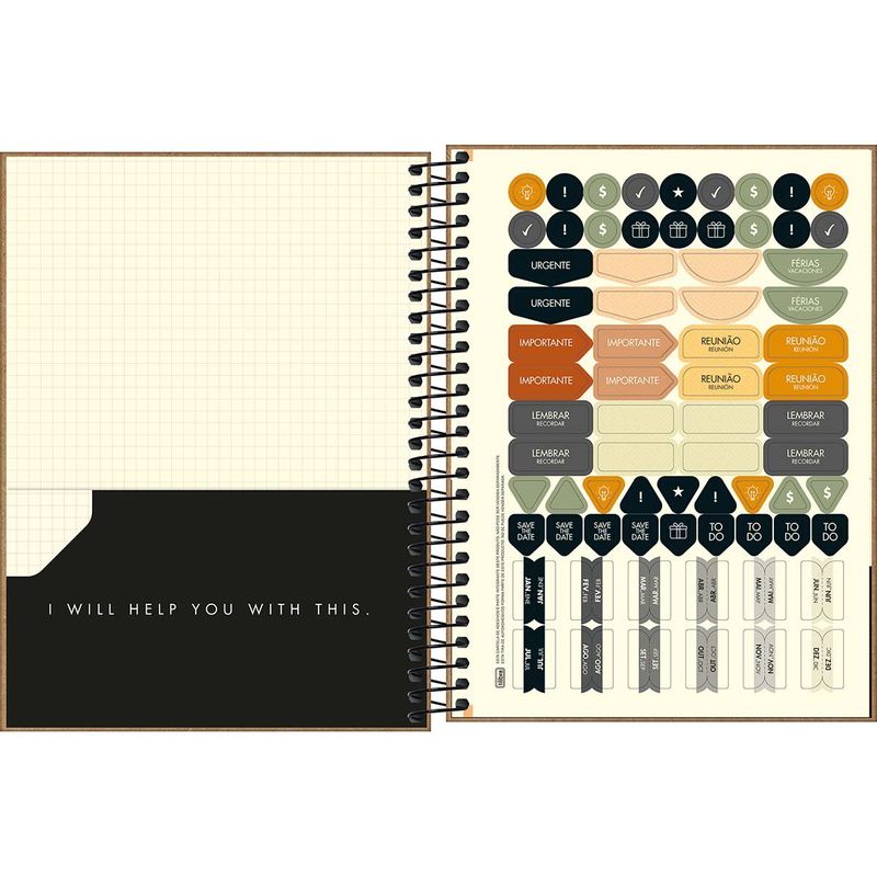 Planner Espiral 2026 Kraftwork 17,7x24cm 90G Tilibra-1759263247575