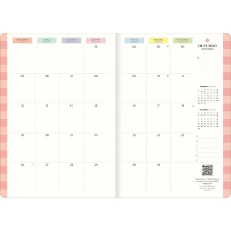 Planner Grampeado 2026 17,8x25,4cm Happy 90G Tilibra-1759322681824