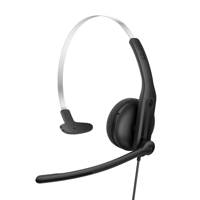 Headset Comunicador Edifier CC100 Preto Mono USB-C / USB-A, Microfone com IA-1763400052086