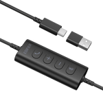 Headset Comunicador Edifier CC100 Preto Mono USB-C / USB-A, Microfone com IA-1763400072912