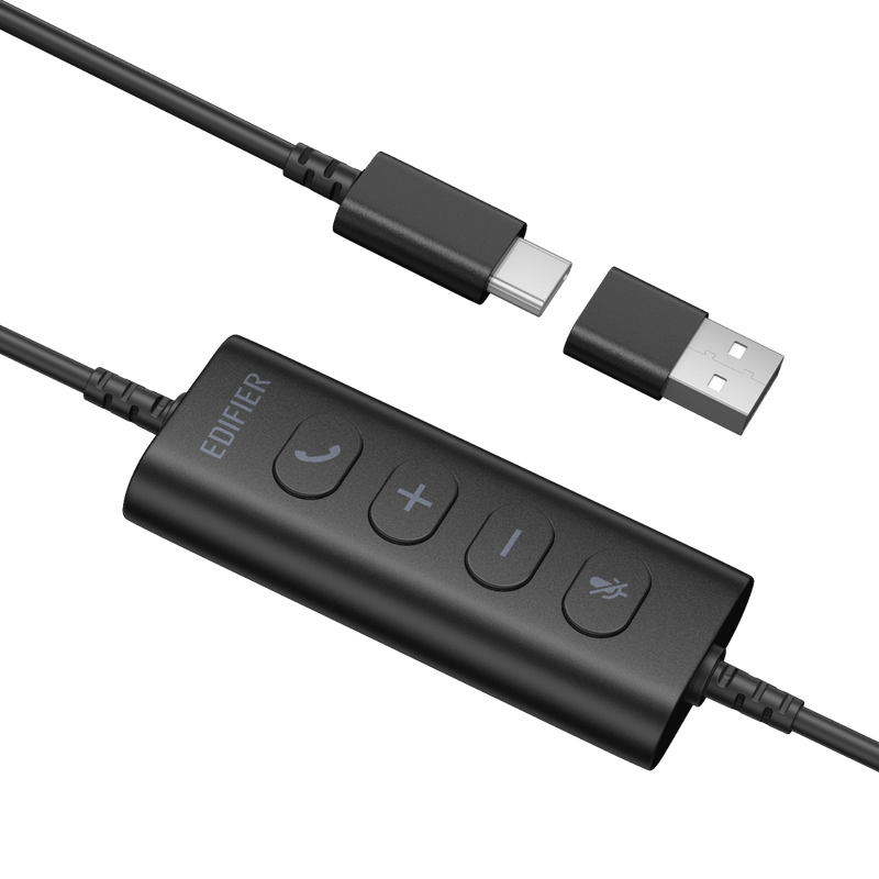 Headset Comunicador Edifier CC100 Preto Mono USB-C / USB-A, Microfone com IA-1763400072912
