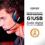 Headset Gamer Edifier Hecate G1 USB Preto Som Digital com Placa de Áudio-1763401618773