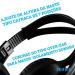 Headset Edifier K800 USB Preto Audio Digital com Placa de Som Integrada-1763402304576