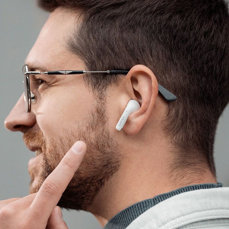 Fone TWS Edifier W110T Branco Bluetooth 5.3, IA em Chamadas e 26h de Bateria-1763403053213