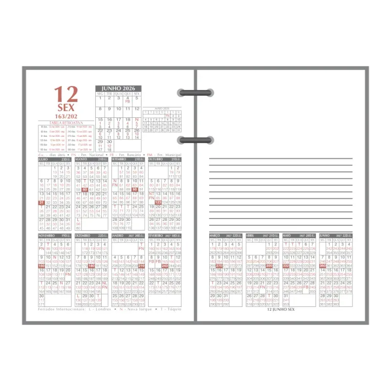 Refil Calendário Financeiro R360 Redoma-1764942683349