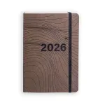 Agenda Planner 2026 Tony Diária Pequena Relevo Teca-1765551410572