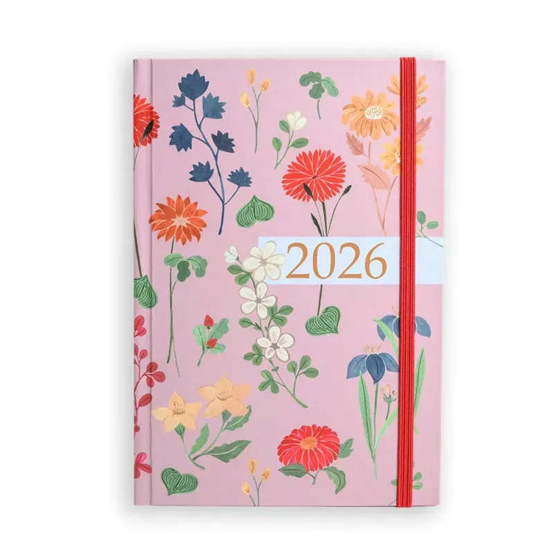 Agenda Planner 2026 Ana Luiza Diária Média Garden Rosa Teca-1767638044687