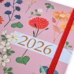 Agenda Planner 2026 Ana Luiza Diária Média Garden Rosa Teca-1767638076015