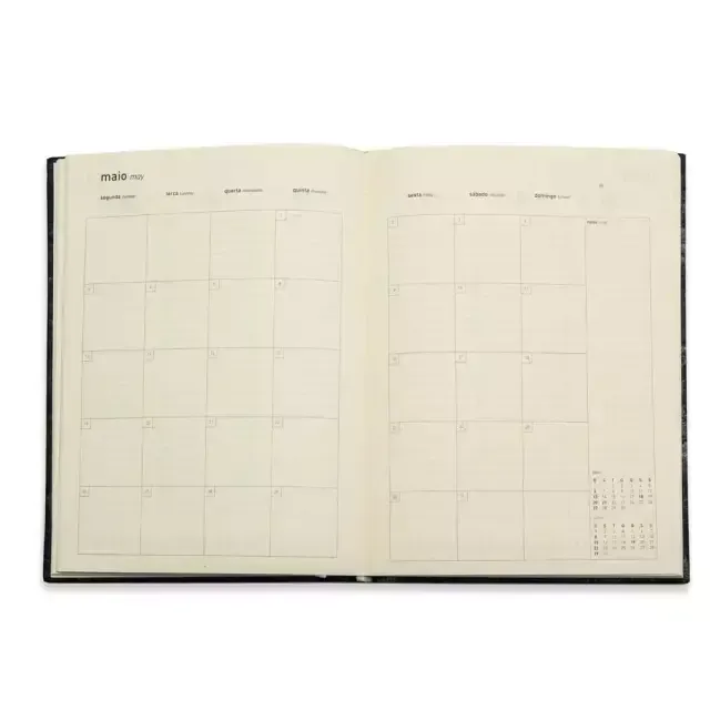 Agenda Planner 2026 Ana Luiza Diária Média Garden Rosa Teca-1767638095135