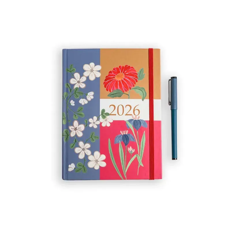 Agenda Planner 2026 Ana Luiza Semanal Média Garden Azul Teca-1767638752225