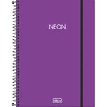 Caderno Espiral Capa Plástica Universitário Neon Roxo 80F Tilibra-1769016651567