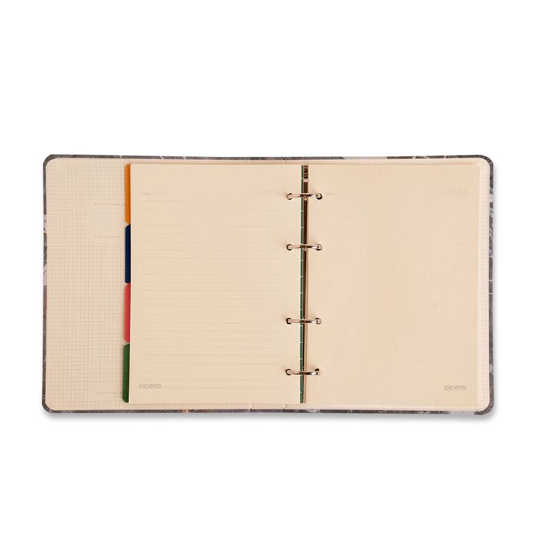 Caderno Criativo Argolado Office Duo Pólen Pautado + Pontado A5 Aromas Off-White Cicero-1771943977627
