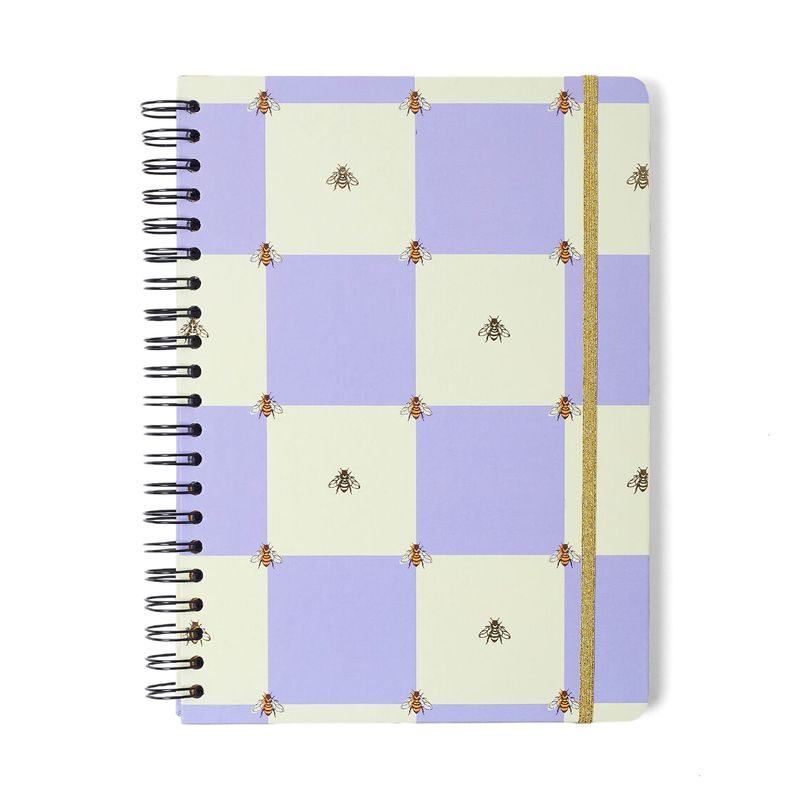 Caderno Espiral Melissa Pautado 20x28cm Casa das Abelhas Lilás 160 Folhas Cicero-1771944382690