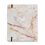 Caderno Criativo Argolado Minerais Pautado 17x24cm Mármore Branco Cicero-1771950401897
