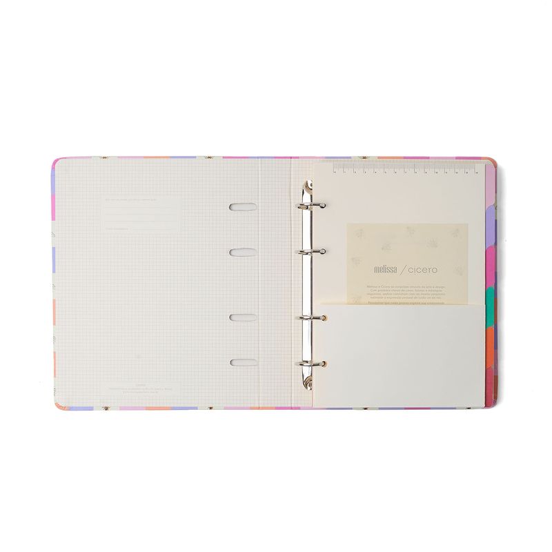 Caderno Criativo Argolado Melissa Pautado 17x24cm Casinha das Abelhas Cicero-1771951088377